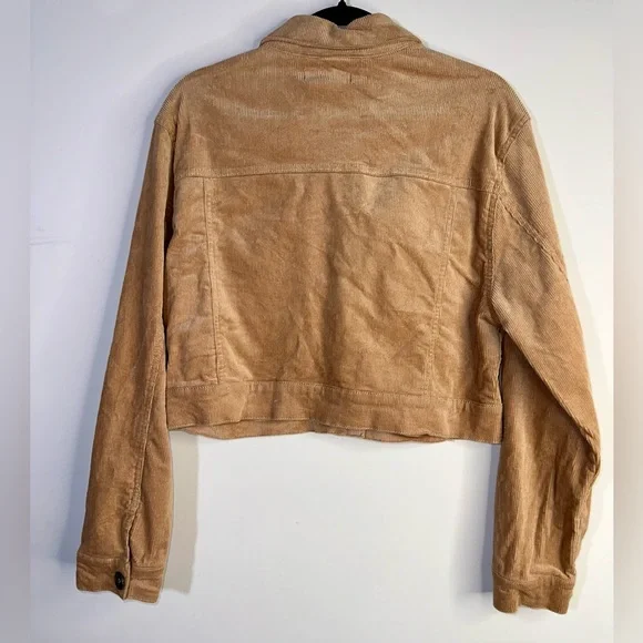 EUC LOVE TREE tan corduroy jacket - size large - Picture 2 of 4